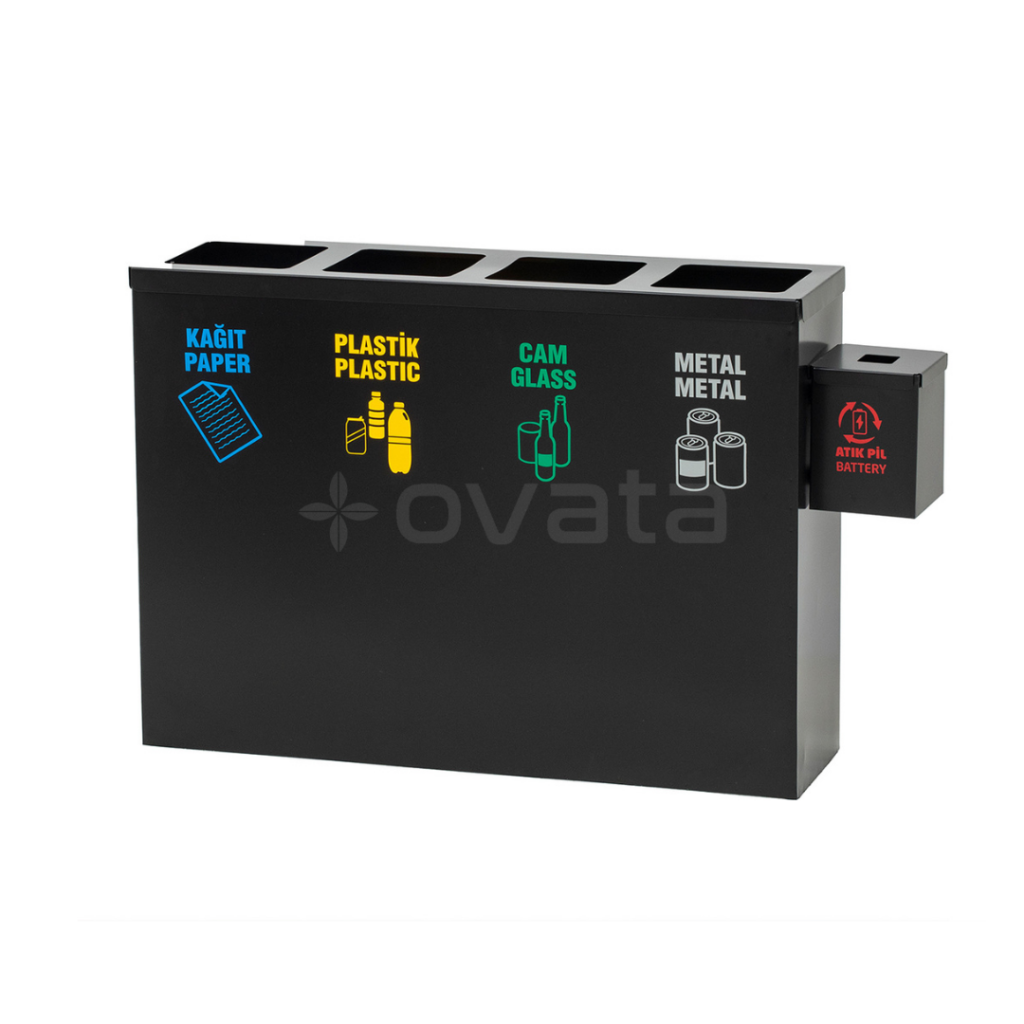 geri dönüşüm kutusu metal sıfır atık ünitesi geri dönüşüm çöp kutuları 433