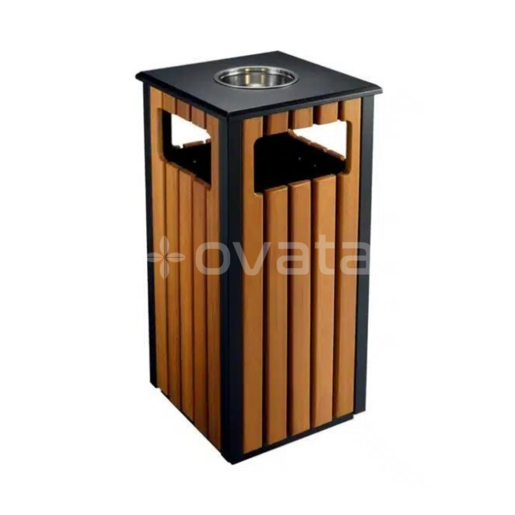 dış mekan çöp kovası ahşap bahçe çöp kutusu fiyatları 706