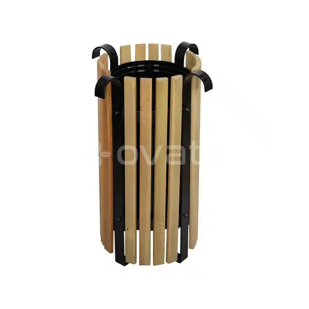 dış mekan çöp kovası ahşap bahçe çöp kutusu fiyatları 708