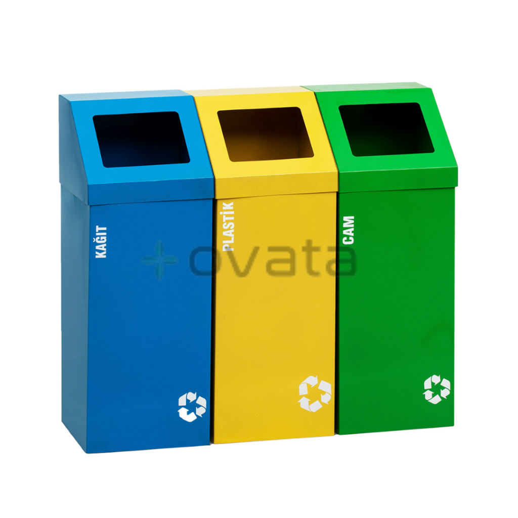 geri dönüşüm kutusu metal sıfır atık ünitesi geri dönüşüm çöp kutuları 446